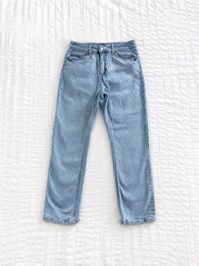 H&M Light Wash Straight Leg Jeans High Rise Women’s Size 8 Classic Denim